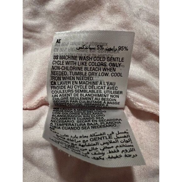 INC Women's Pink Tie-Dye Button Down Top & Shorts Pajama Set Extra Small NWT - Picture 5 of 5